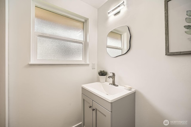 bathroom featuring vanity