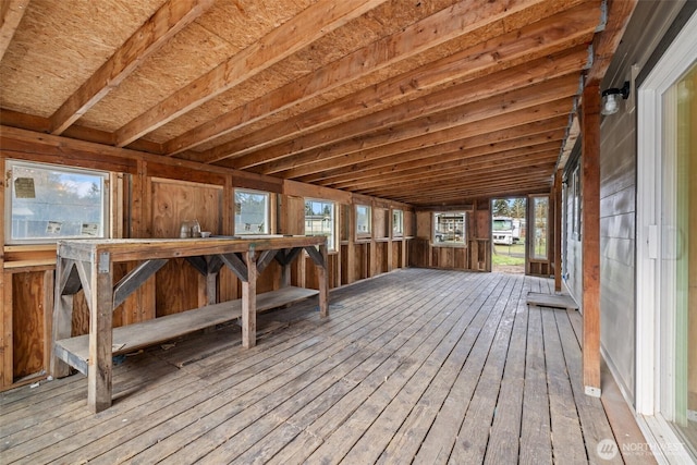 interior space featuring wood-type flooring