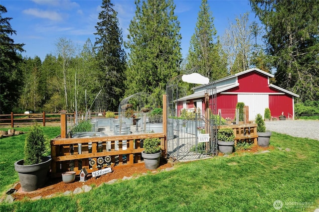 exterior space featuring fence