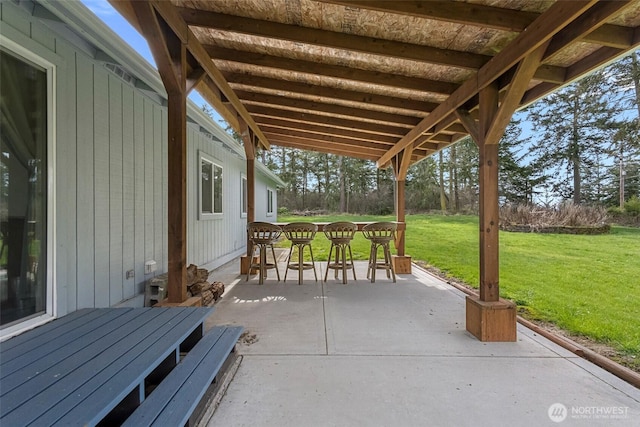 view of patio / terrace with outdoor dining space