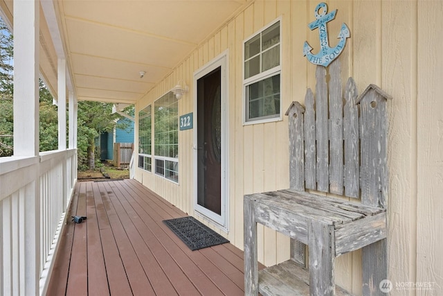 view of wooden terrace