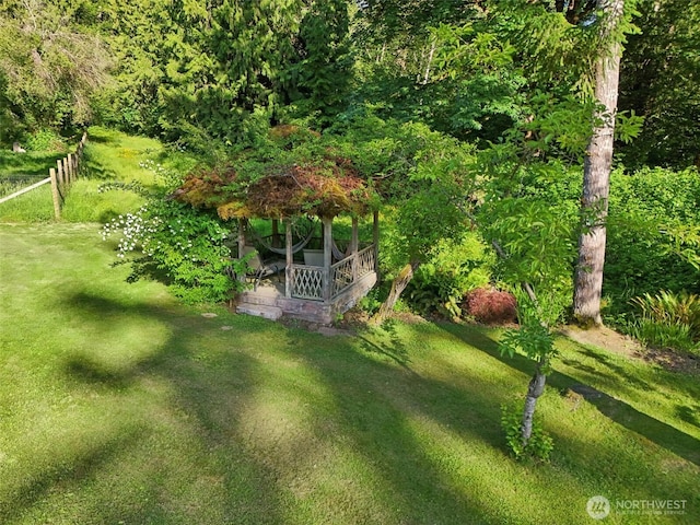 26821 NE 124th St, Duvall, WA 98019 - view of grassy yard with a gazebo