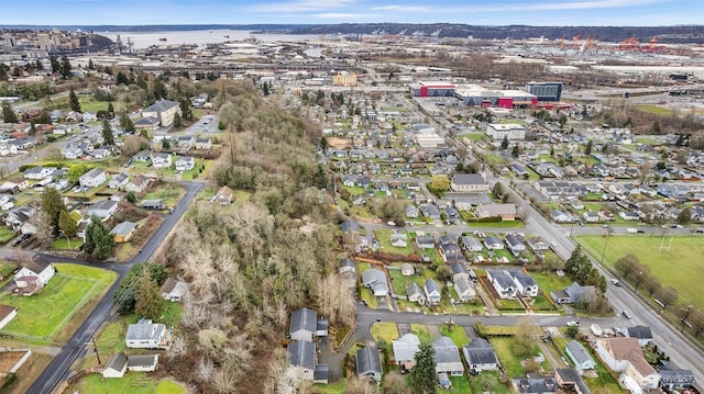 aerial view featuring a residential view