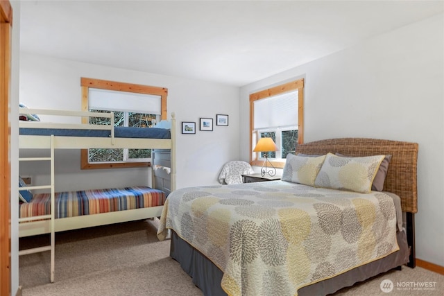 bedroom featuring carpet flooring