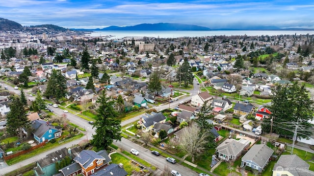 bird's eye view with a residential view