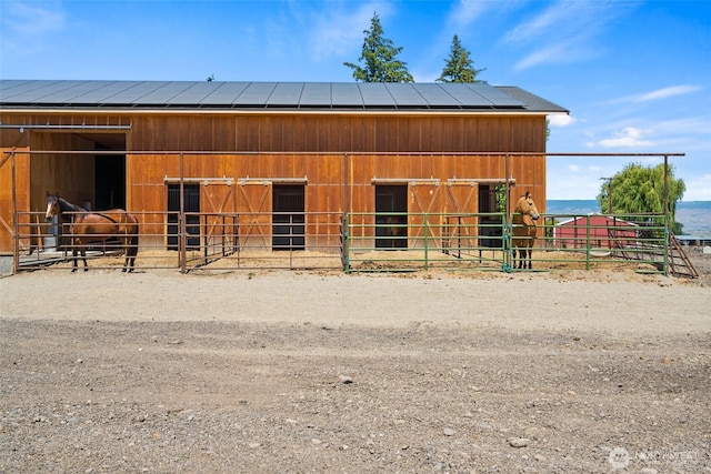 view of horse barn