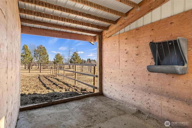 view of horse barn