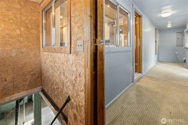 corridor featuring carpet floors