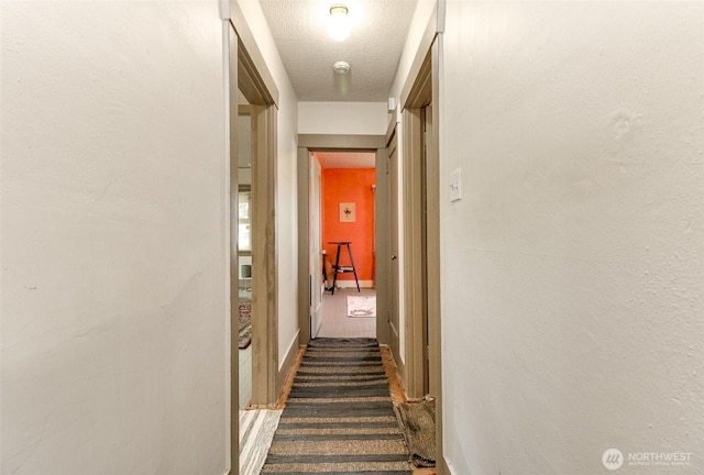 6845 S Clement Ave, Tacoma, WA 98409 - corridor featuring carpet and a textured ceiling