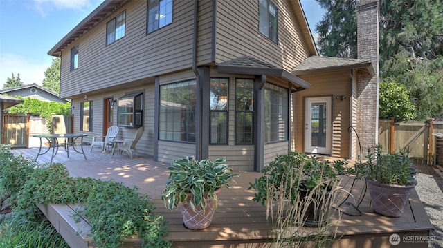 exterior space with fence