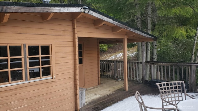 2001 N Dow Mountain Rd, Hoodsport, WA 98548 - view of deck