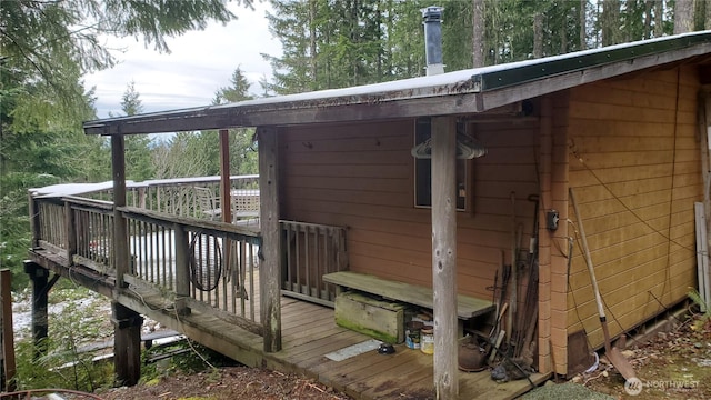 2001 N Dow Mountain Rd, Hoodsport, WA 98548 - view of deck