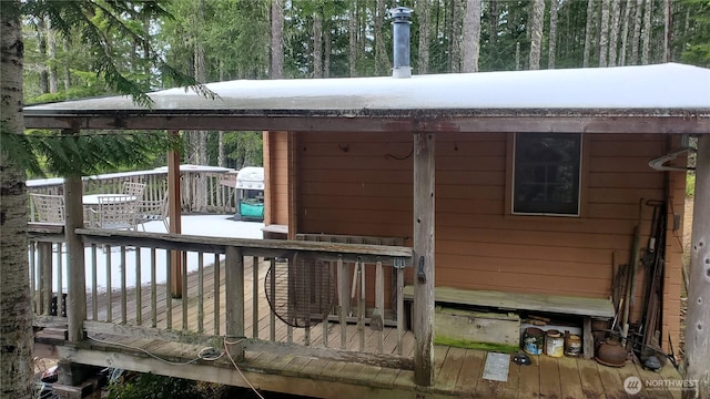 2001 N Dow Mountain Rd, Hoodsport, WA 98548 - view of deck