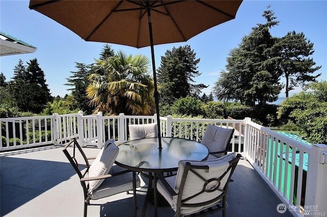 view of patio / terrace with outdoor dining area