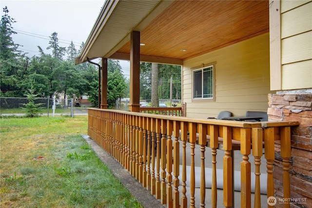 8445 Cimarron Way, Maple Falls, WA 98266 - view of wooden deck