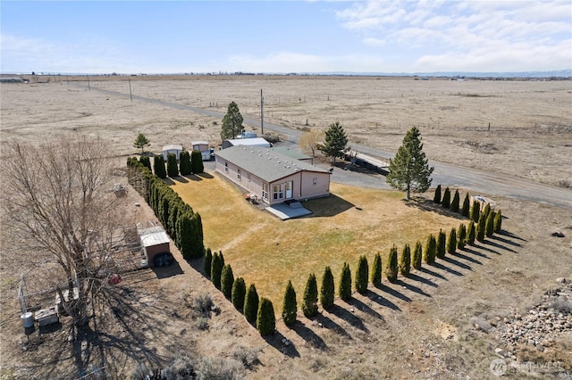 drone / aerial view featuring a rural view