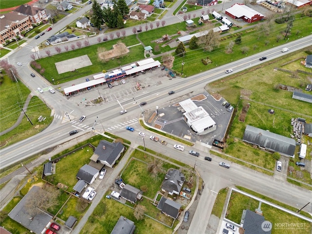 drone / aerial view featuring a residential view