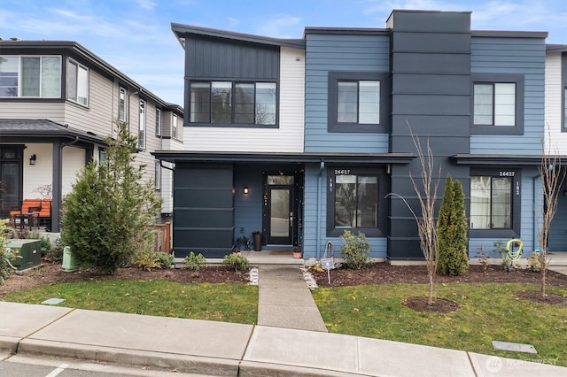 view of front of home with central AC