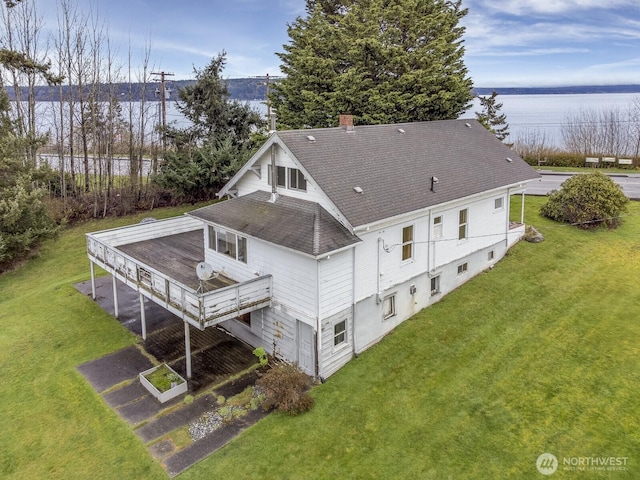 249 Cascade Ave, Langley, WA 98260 - aerial view featuring a water view