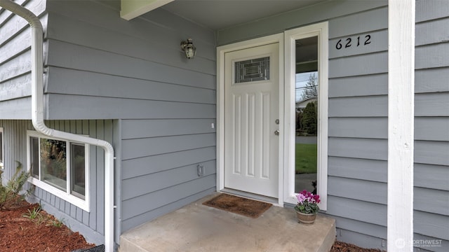 view of entrance to property