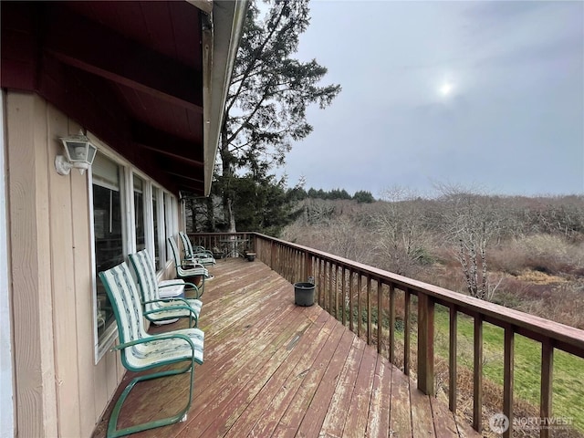 view of wooden terrace