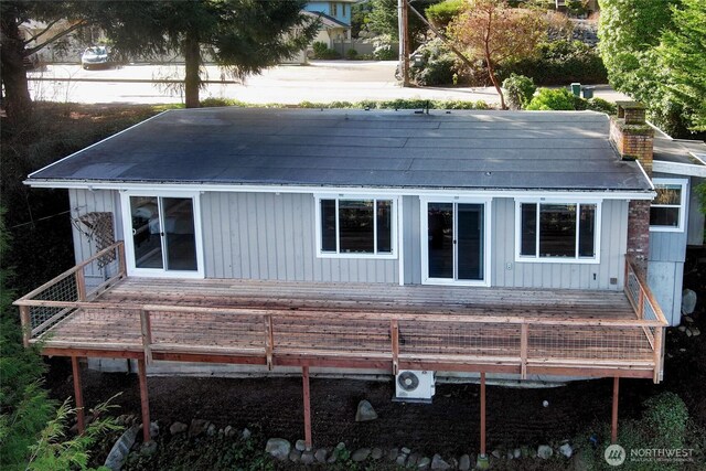 600 Harrison St, Friday Harbor, WA 98250 - rear view of house featuring a wooden deck