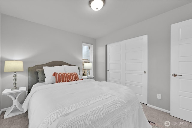 32898 Pine Ave SE, Black Diamond, WA 98010 - bedroom with a closet, light colored carpet, and baseboards