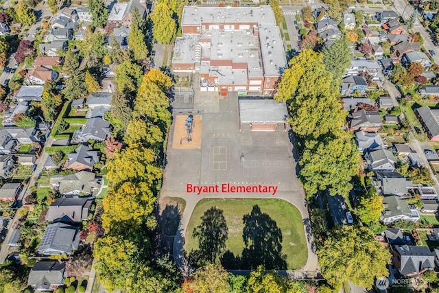 bird's eye view featuring a residential view