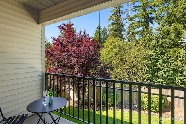 view of balcony