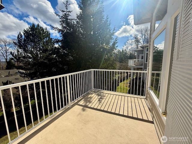 view of balcony