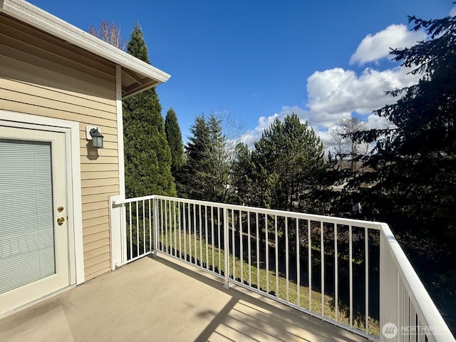 view of balcony