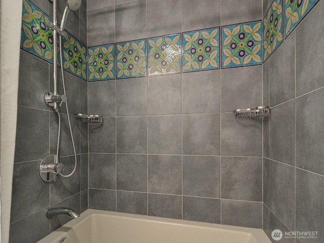 full bathroom featuring shower / bathtub combination