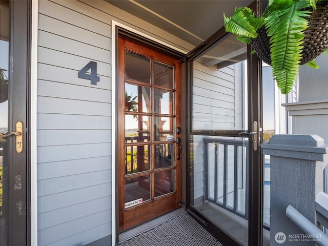 view of entrance to property