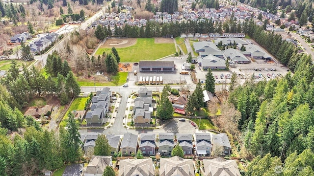 drone / aerial view featuring a residential view