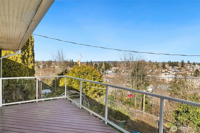 view of balcony