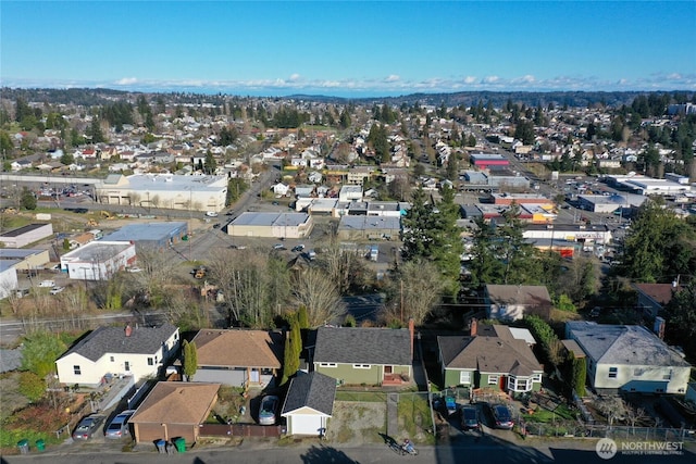 bird's eye view featuring a residential view