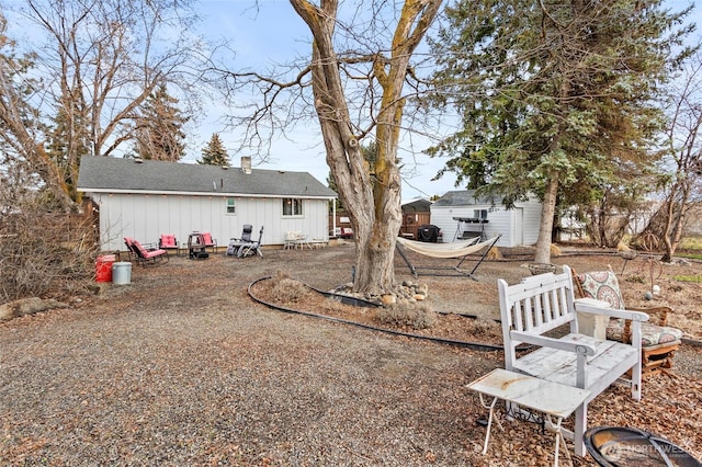 view of yard with a patio