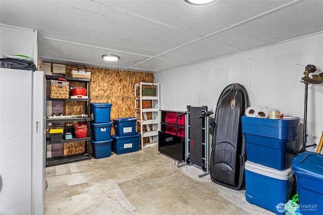 view of storage room