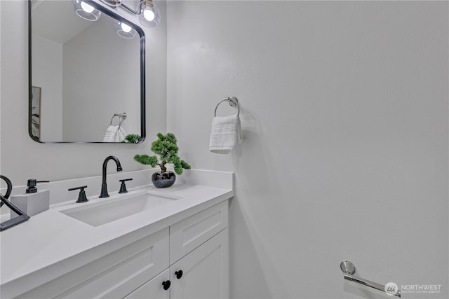 bathroom featuring vanity