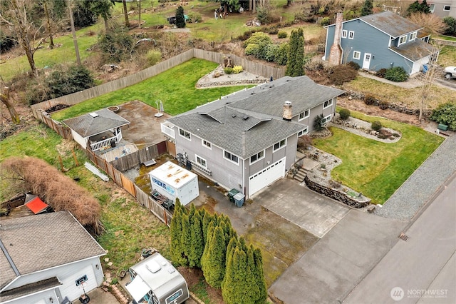 birds eye view of property