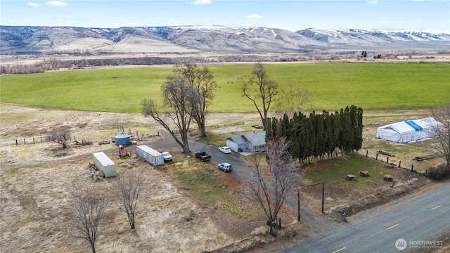 14530 Rutherford Rd, Yakima, WA 98903 - overview of rural landscape featuring a mountain backdrop and a pastoral area