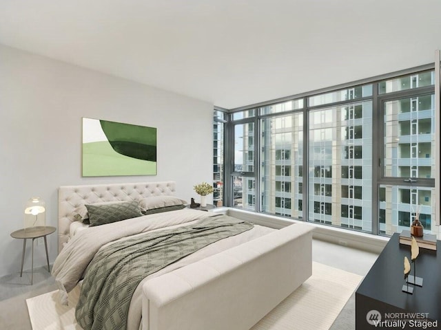 588 Bell St Unit 1603S, Seattle, WA 98121 - bedroom with expansive windows
