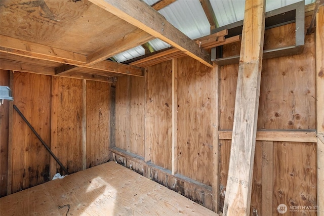 view of storage room