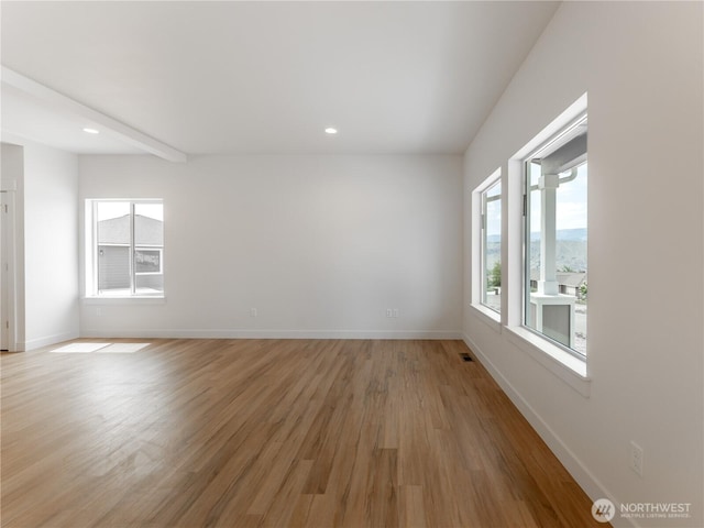 859 N Lyle Ave, East Wenatchee, WA 98802 - unfurnished room with light wood-style flooring and recessed lighting
