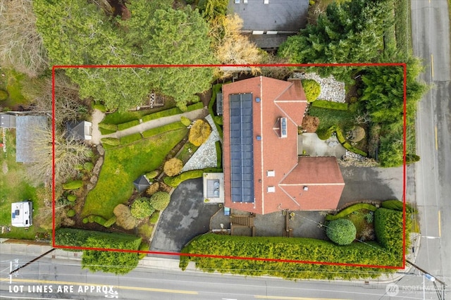 birds eye view of property