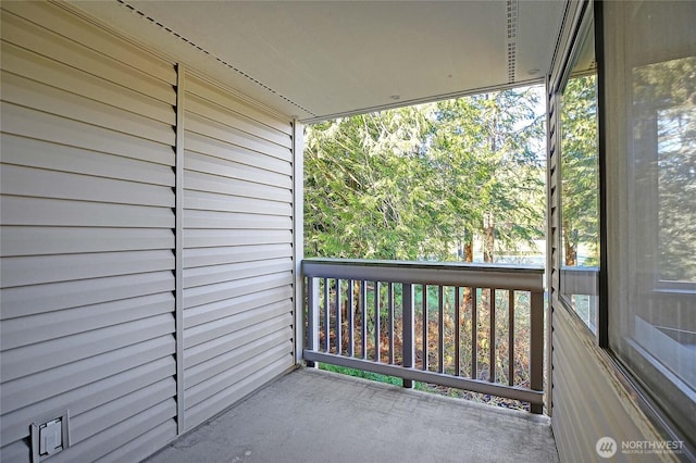 view of balcony