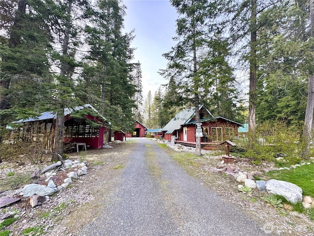 view of dirt / gravel road