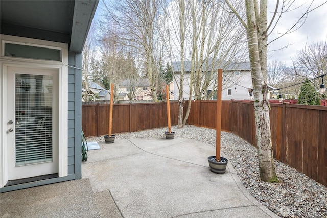 view of patio / terrace with a fenced backyard