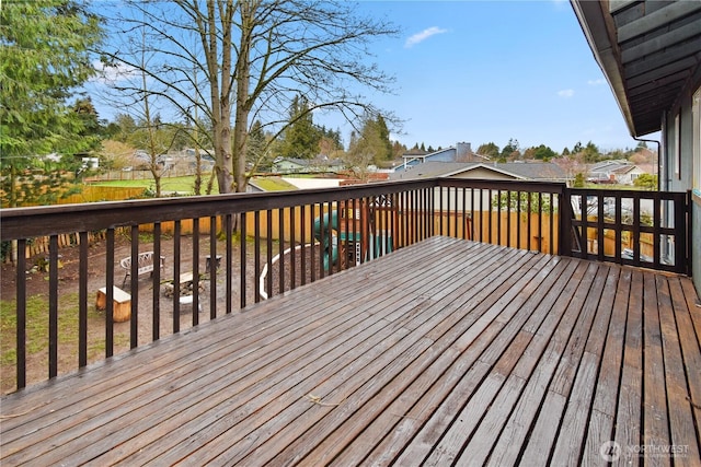 view of wooden terrace