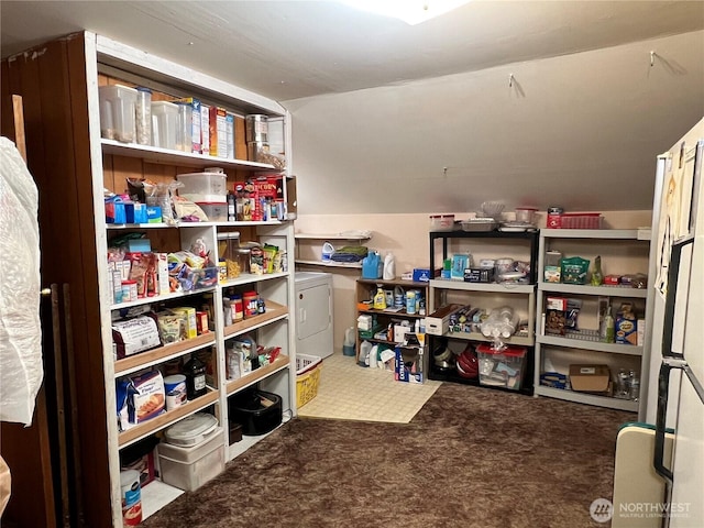 storage area featuring washer / clothes dryer